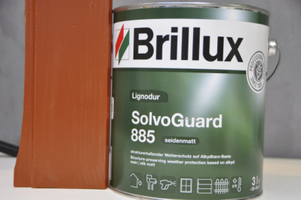 Solvoguard 885 Farbton Mahagonie 3 Ltr. deckend (Auslauf-Abverkauf) Auf Bestand Achten!